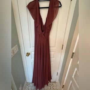 NWT Jenny Yoo Cinnamon Rose Chiffon Bridesmaid Dress